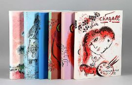 Mourlot/SorlierMarc Chagall. Lithograph II - VI, teils mit Orig. Farblithografien. 1957-1962, 1962-