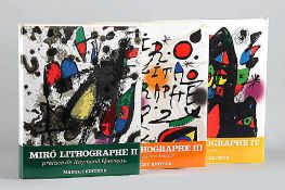 Queneau/Teixidor/CalasJoan Miró, Lithographe II, III und IV, 1953-1963, 1964-1969, 1969-1972.