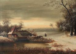Poorten, Jacobus Johannes van1841 Deventer - 1914 Hamburg; holl. Landschaftsmaler.Abendliche