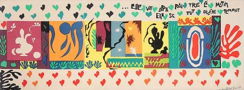 Matisse, Henri1869 Le Cateau - 1954 Nizza; franz. Maler, Bildhauer, Grafiker, Illustrator und