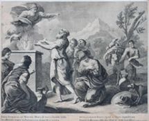 Volpato, Giovanni1733-1803.Szene aus dem Alten Testament.Radierung, 38 x 49,9 cm. Stellenweise