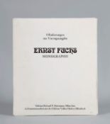 Hartmann/HuberErnst Fuchs Monographie. Vorzugsausgabe, 8 Radierungen von 1976, handsign. Fuchs,