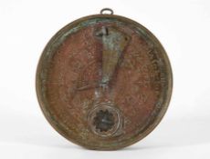 AstrolabiumNeuzeitliche Kopie nach alter Vorlage. Geprägtes Kupferblech. D 17 cm.o. L.