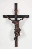 Anonymer Holzbildhauer1. Hälfte 20. Jh..Kruzifix.Christuskorpus sog. Dreinageltypus. H 63,4 cm, B