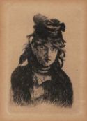 Künstler19./Anfang 20. Jh..Bildnis Berthe Morisot.1841 Bourges - 1895 Paris; franz. Malerin des