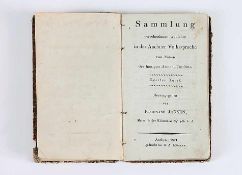 Jansen, FerdinandSammlung verschiedener Gedichte in Aachener Volkssprache. Aachen 1821. Pappeinb.