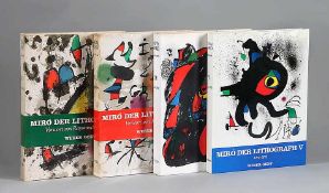 Miró, JoanDer Lithograph II bis V, 1953-1975. Mit insges. 21 Orig.Lithografien. Weber, Genf.€ 350