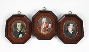 Drei Miniaturenmaler20. Jh..Bildnisse Karl Maria von Weber, Georg Friedrich Händel, Felix Mendelsohn