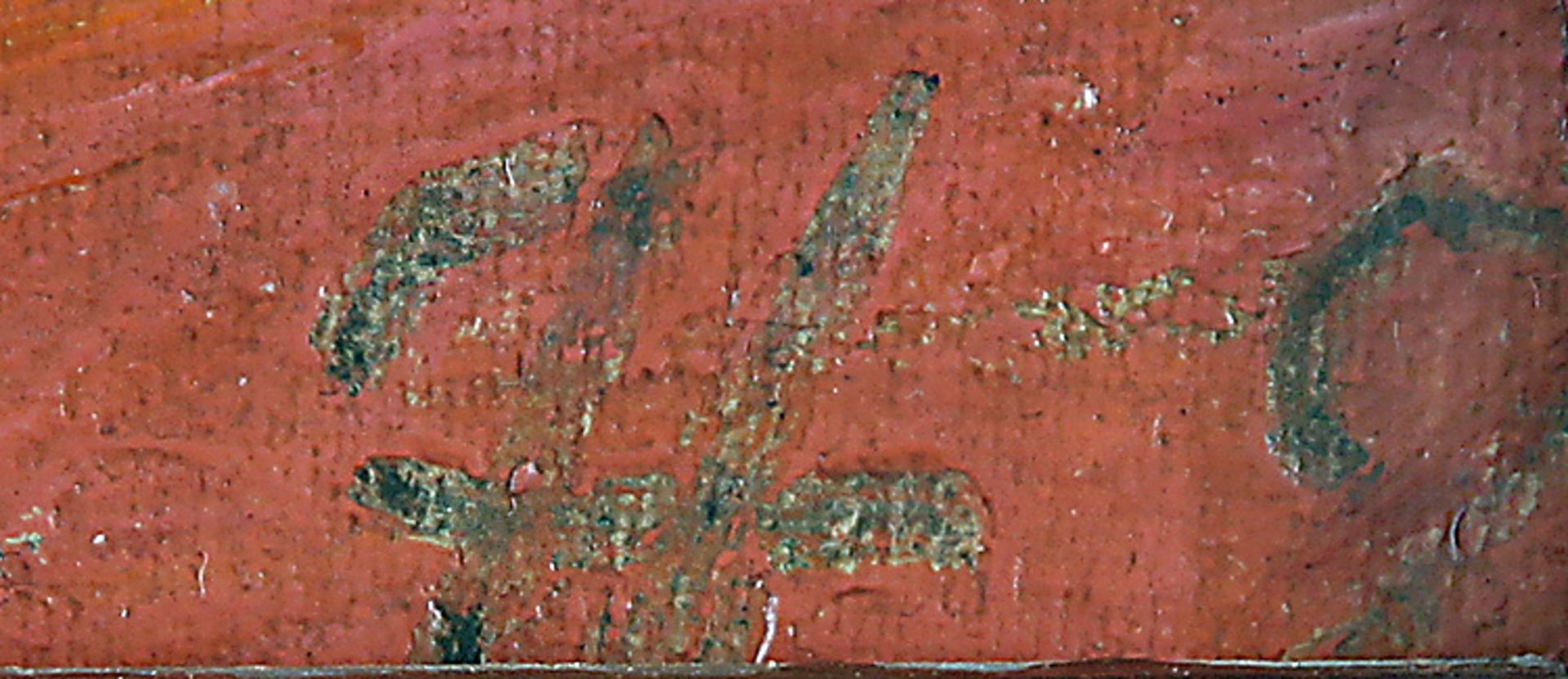 Monogrammist JHHäuser und Kirche.Re. u. bez. JH 23. Öl/Lwd., 38,5 x 48 cm. Verso eine - Bild 2 aus 2