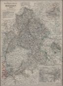 Stahlstich19. Jh..Landkarte Kurfürstenthum Hessen. 1849.Gestochen von C. Ehricht. Verlag der