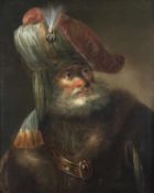 Anonymer MeisterUm 1800.Bärtiger Mann mit Turban.Öl/Lwd., 62 x 52,5 cm. R..€ 700