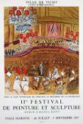AusstellungsplakatIIme festival de peinture et sculpture dédié a Raoul Dufy.Mit Farblithografie