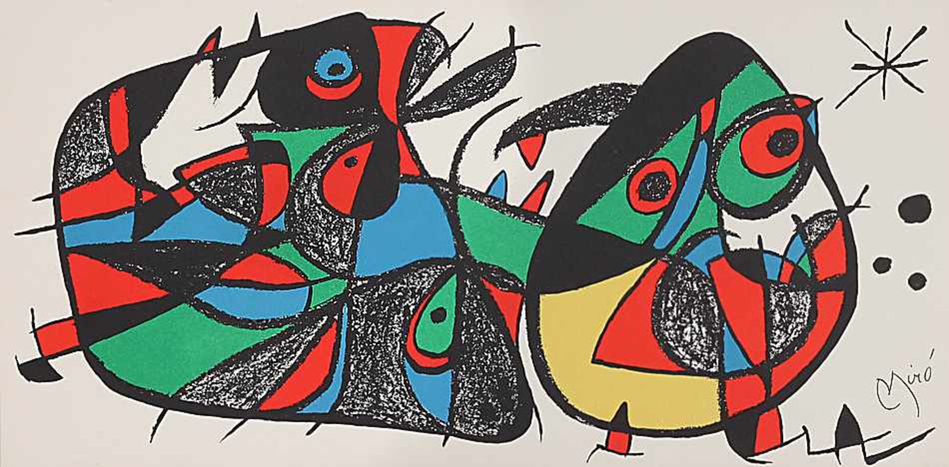 Miró, Joan1893 Montroig/Tarragona - 1983 Calamajor/Mallorca; katal. Maler, Bildhauer, Grafiker, - Bild 2 aus 2