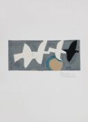 Braque, GeorgesQuatre oiseaux.Farblithografie, re. u. handsign. Braque. 9,5 x 22,5 cm, Bl. 38 x 28