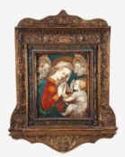 ReliefbildWohl Anfang 20. Jh..Maria mit Kind.Dekorative Darstellung nach italienischem Renaissance-