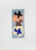 Braque, GeorgesSoleil et lune I.Farblithografie, re. u. handsign. Braque. 21,7 x 9,6 cm, Bl. 38 x 28