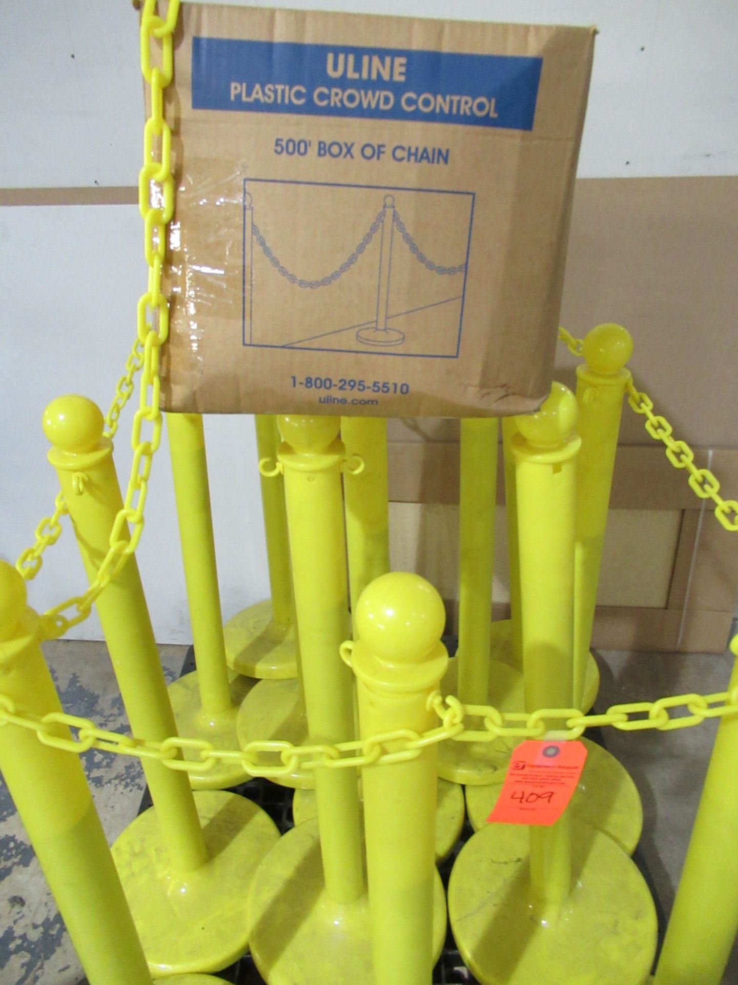Uline Crowd Control Posts & Chains - Image 2 of 2