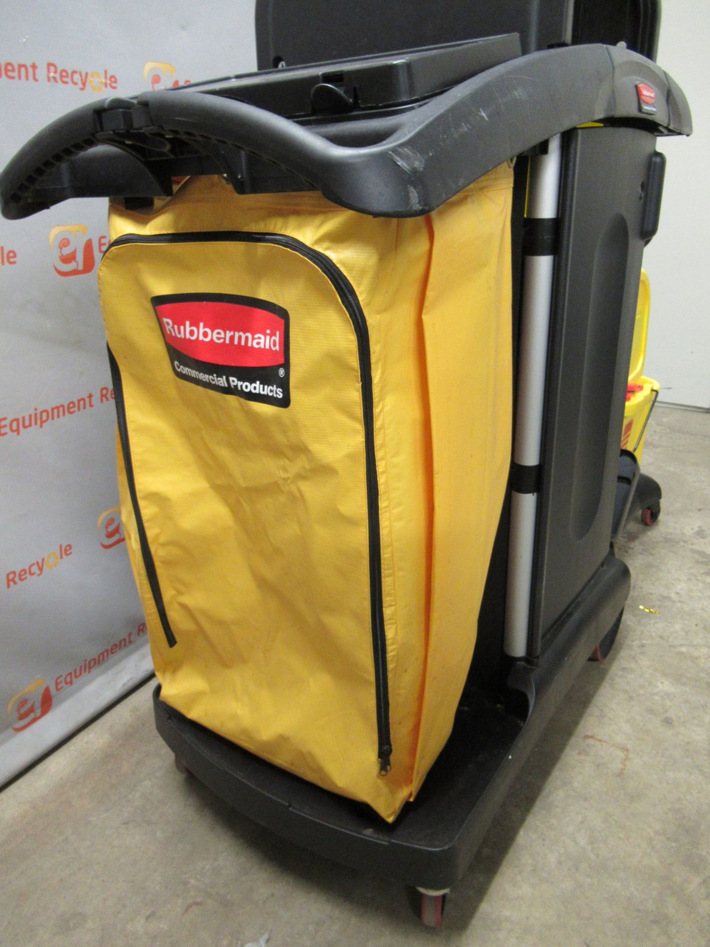 Rubbermaid Janitorial/Housekeeping Cart with Linen Bag and Mop Bucket Attachment - Image 2 of 10