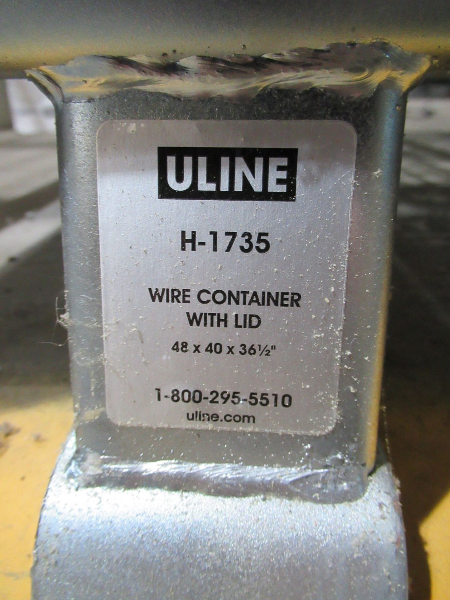 Uline H-1735 Collapsible Wire Container 48" x 40" x 36.5" - Image 3 of 3