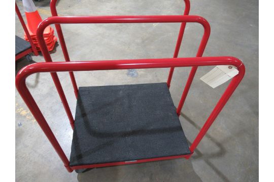 Uline H-3174 Carpeted Deck Panel Cart 27