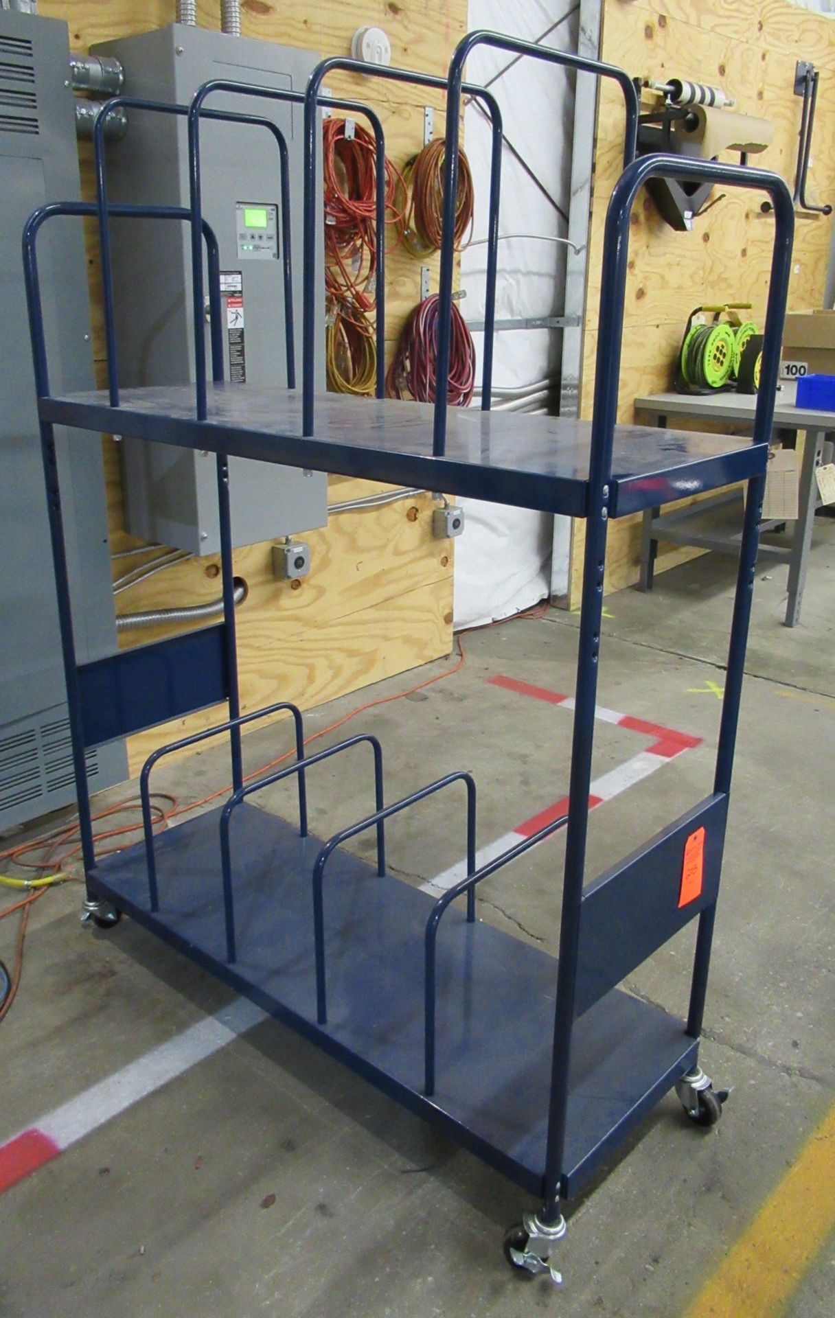 Blue Steel Shipping Cart 18" W x 51" L x 67" H - Image 2 of 2