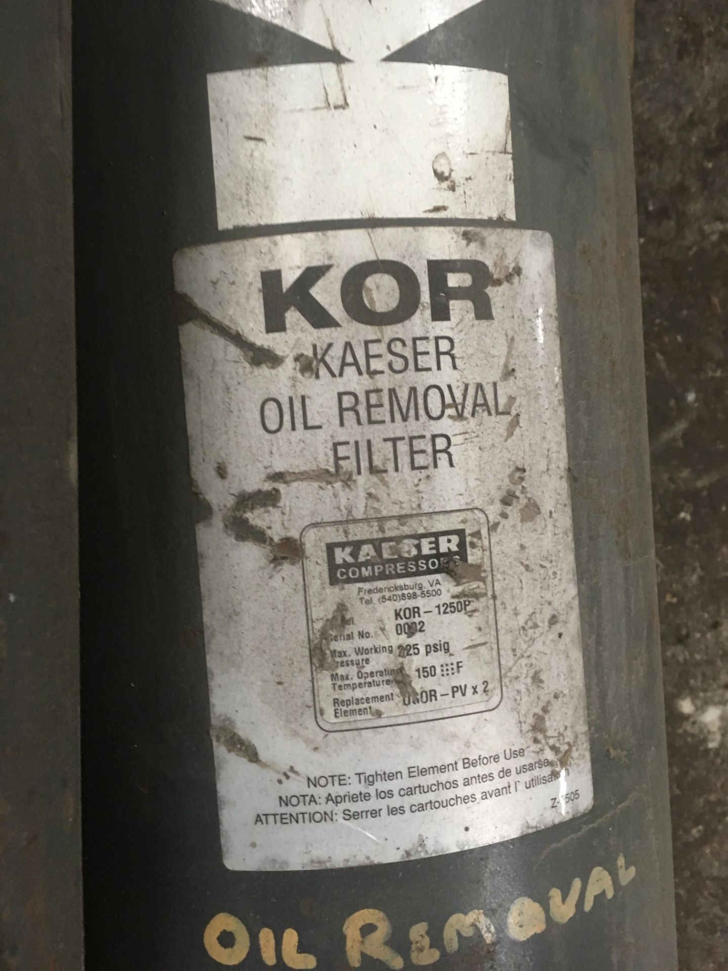Lot of (3) Kaeser Filters - Image 3 of 5