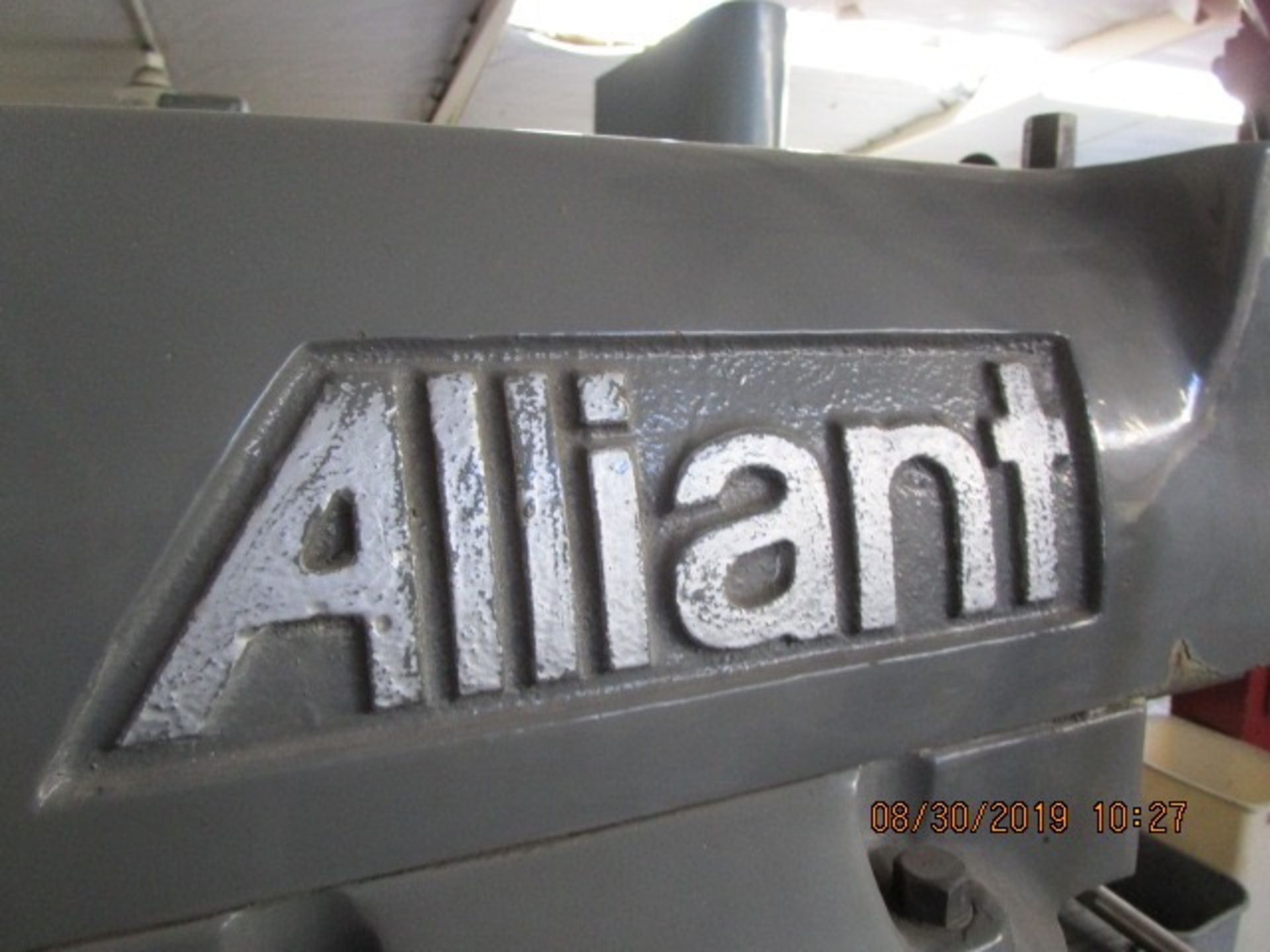 15 - ALLIANT 9" x 42" 42S VERTICAL MILL / COREDRILL MOD.42S-VARIABLE SPEED SPINDLE - Image 14 of 14