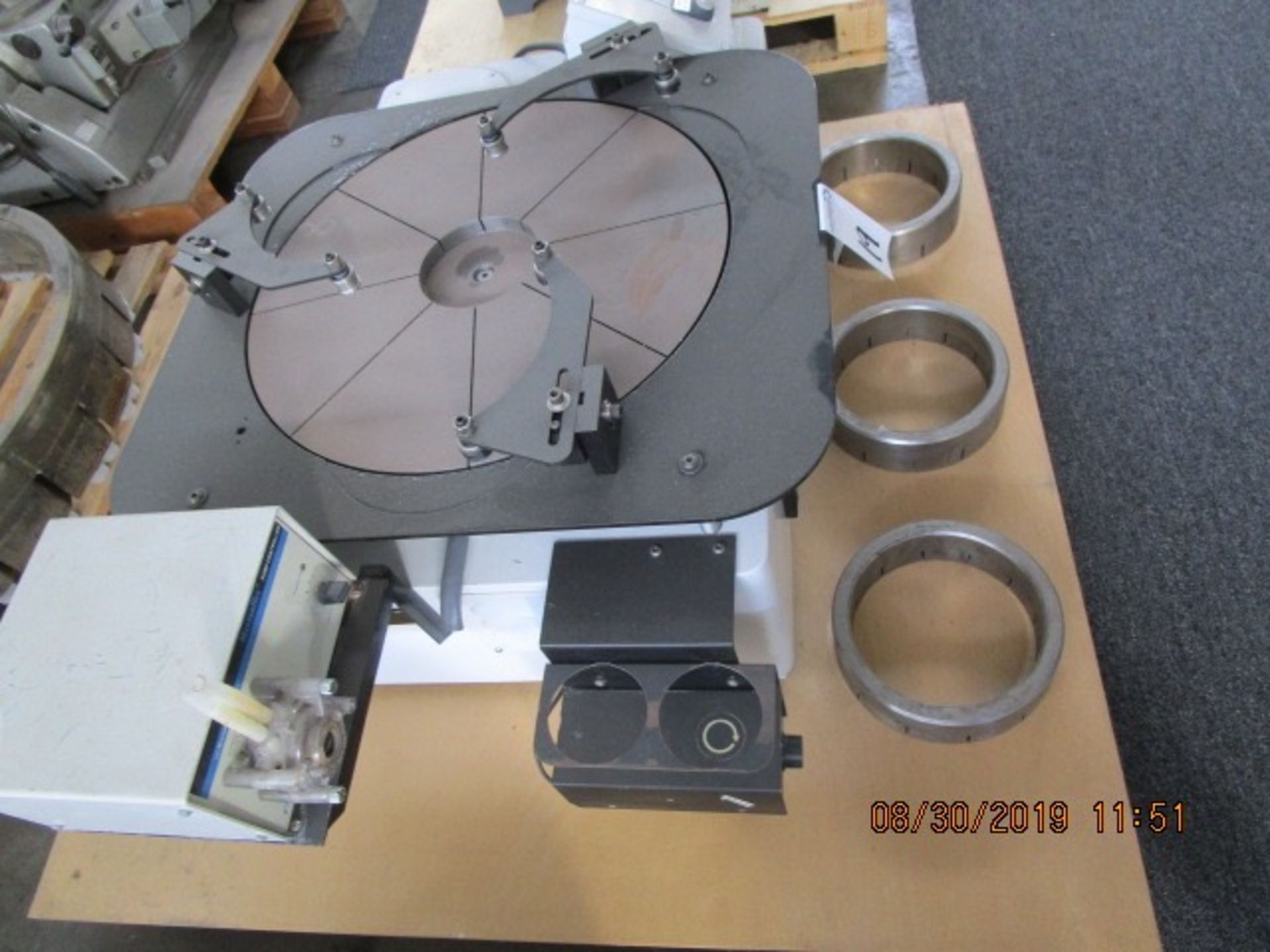 19 - 20" LAPMASTER VARIABLE SPEED LAPPER W/NEW LAP PLATE & 3 RINGS - W/PUMP - Image 8 of 12