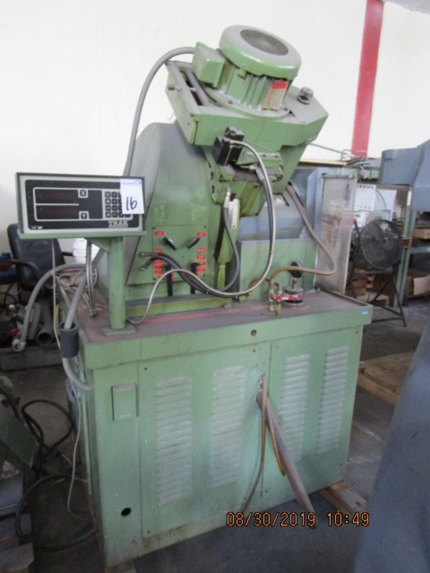 16 - ROGERS & CLARKE G300 -12" CAPACITY - GLASS GRINDER GENERATOR-TRAK DIGITAL READOUT - Image 8 of 23