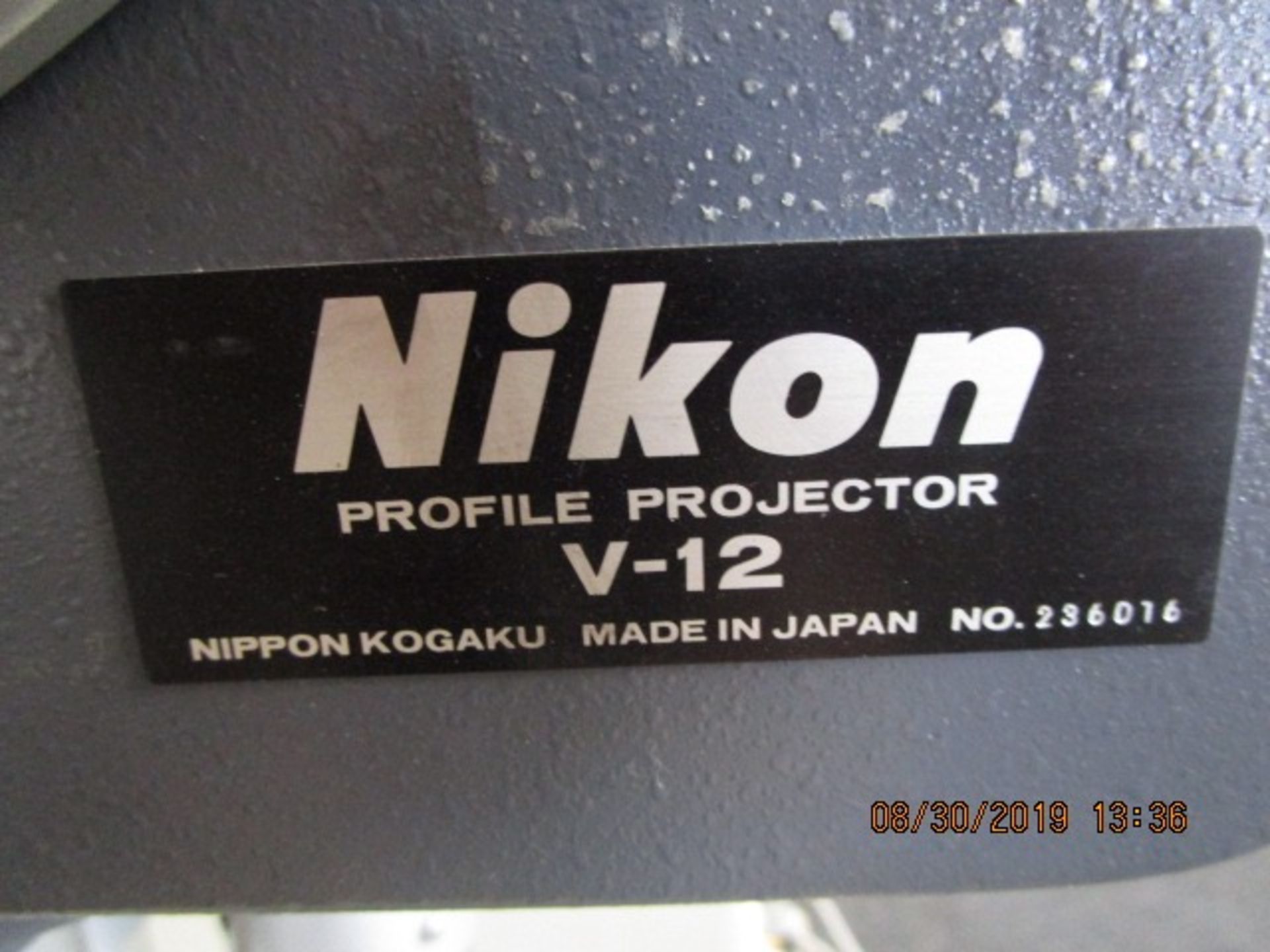 24 - NIKON V-12 BENCHTOP OPTICAL COMPARATOR PROFILE PROJECTOR - Image 13 of 13