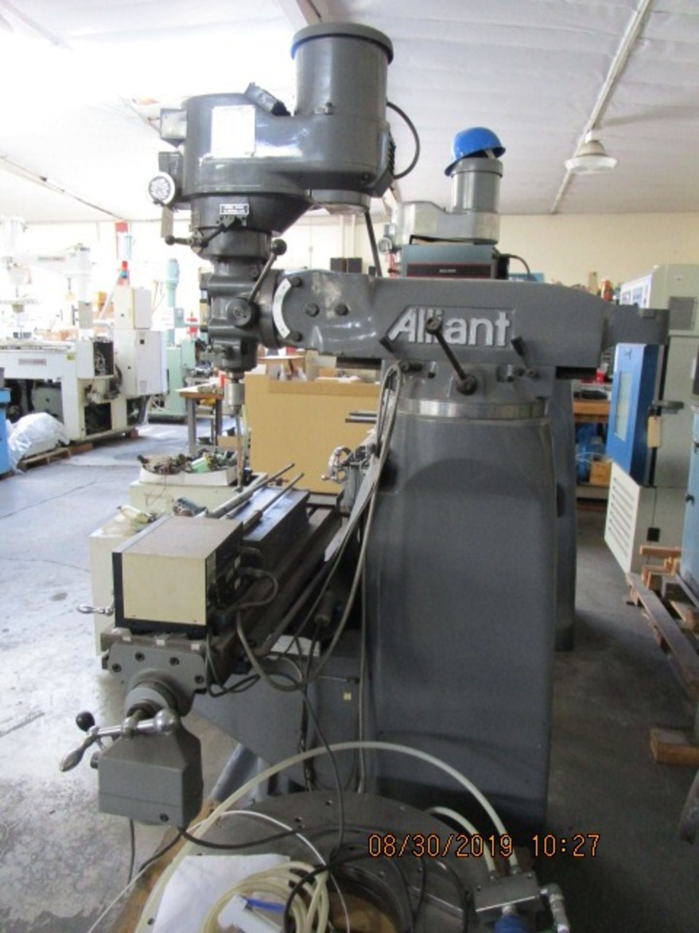 15 - ALLIANT 9" x 42" 42S VERTICAL MILL / COREDRILL MOD.42S-VARIABLE SPEED SPINDLE - Image 10 of 14