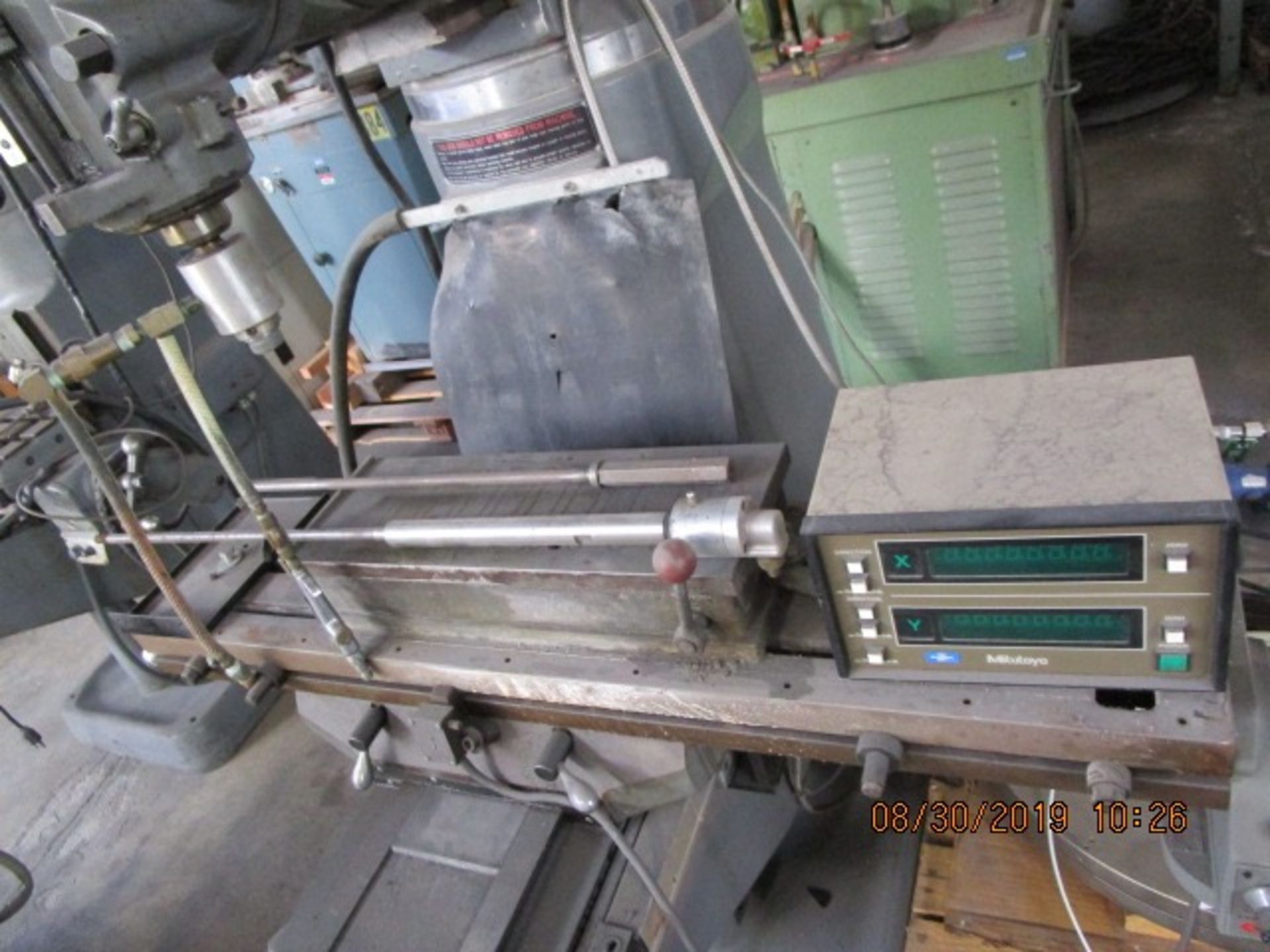 15 - ALLIANT 9" x 42" 42S VERTICAL MILL / COREDRILL MOD.42S-VARIABLE SPEED SPINDLE - Image 6 of 14