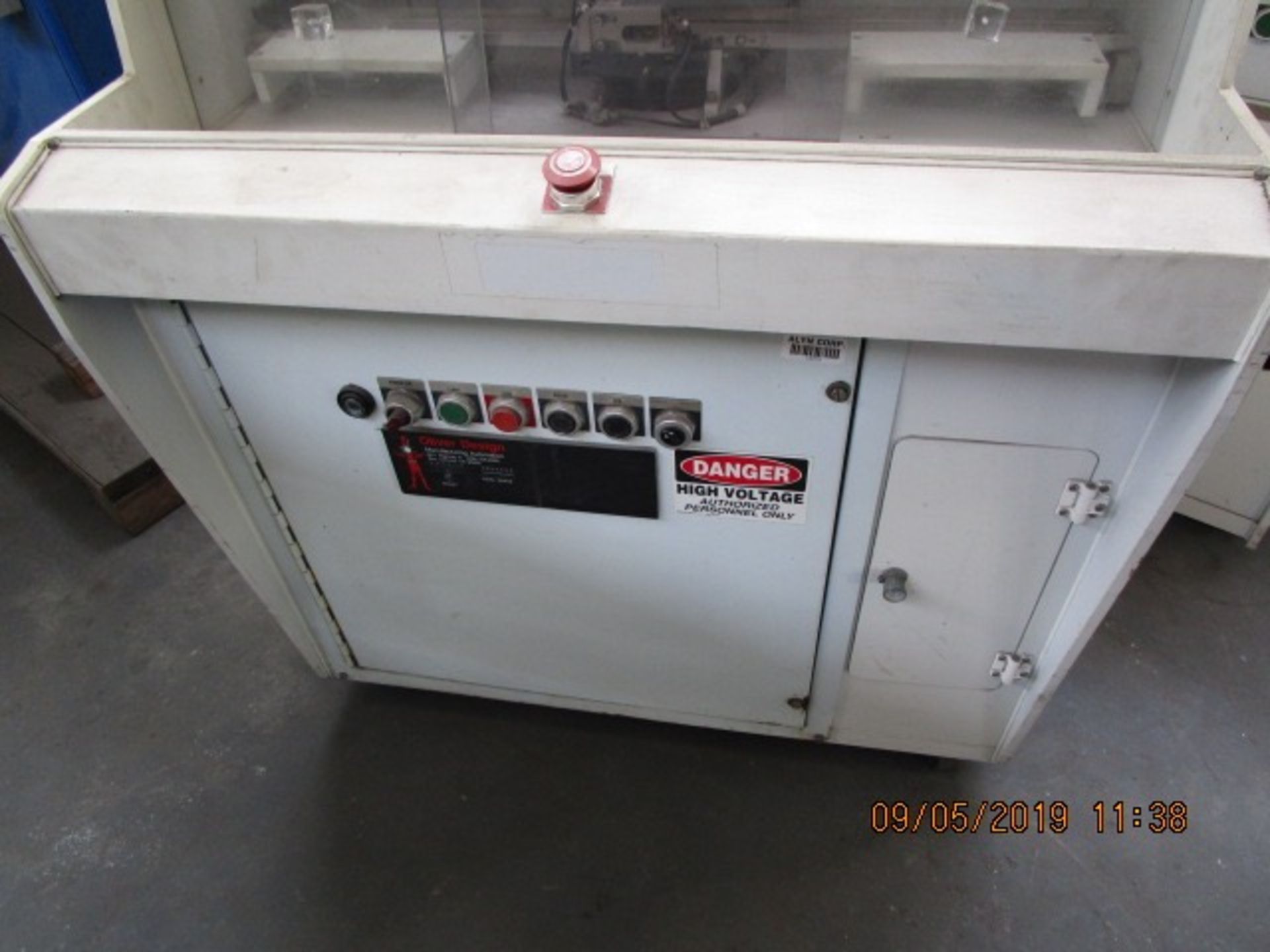 57 - OLIVER DESIGN 95MM DISK SCRUBBING MACHINE, DIMS 48X36X60" - SAN CARLOS - Image 6 of 12