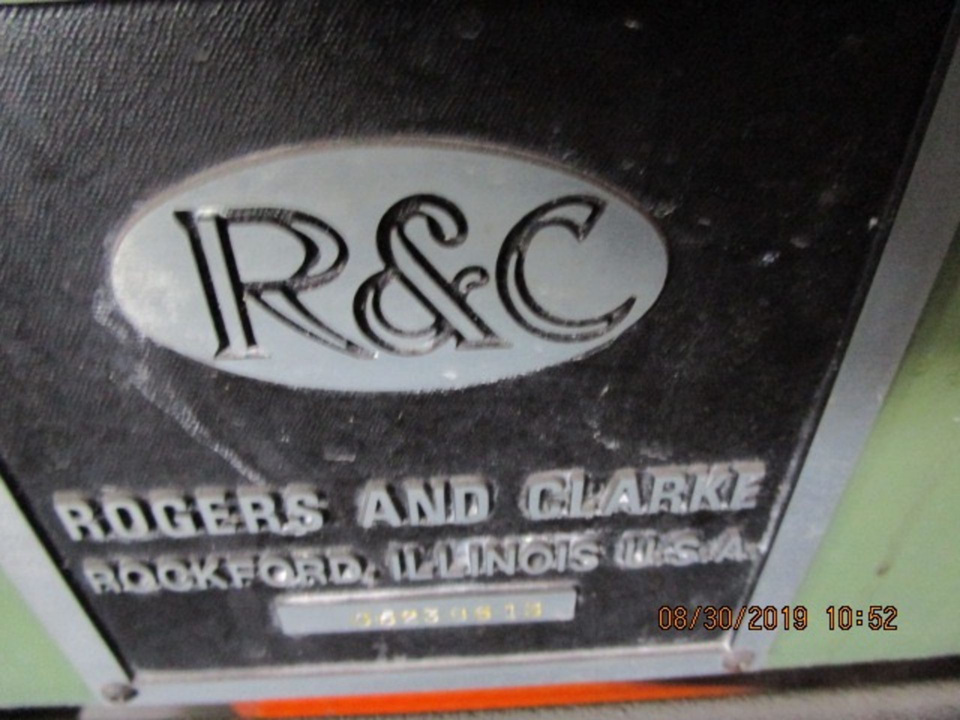 16 - ROGERS & CLARKE G300 -12" CAPACITY - GLASS GRINDER GENERATOR-TRAK DIGITAL READOUT - Image 22 of 23