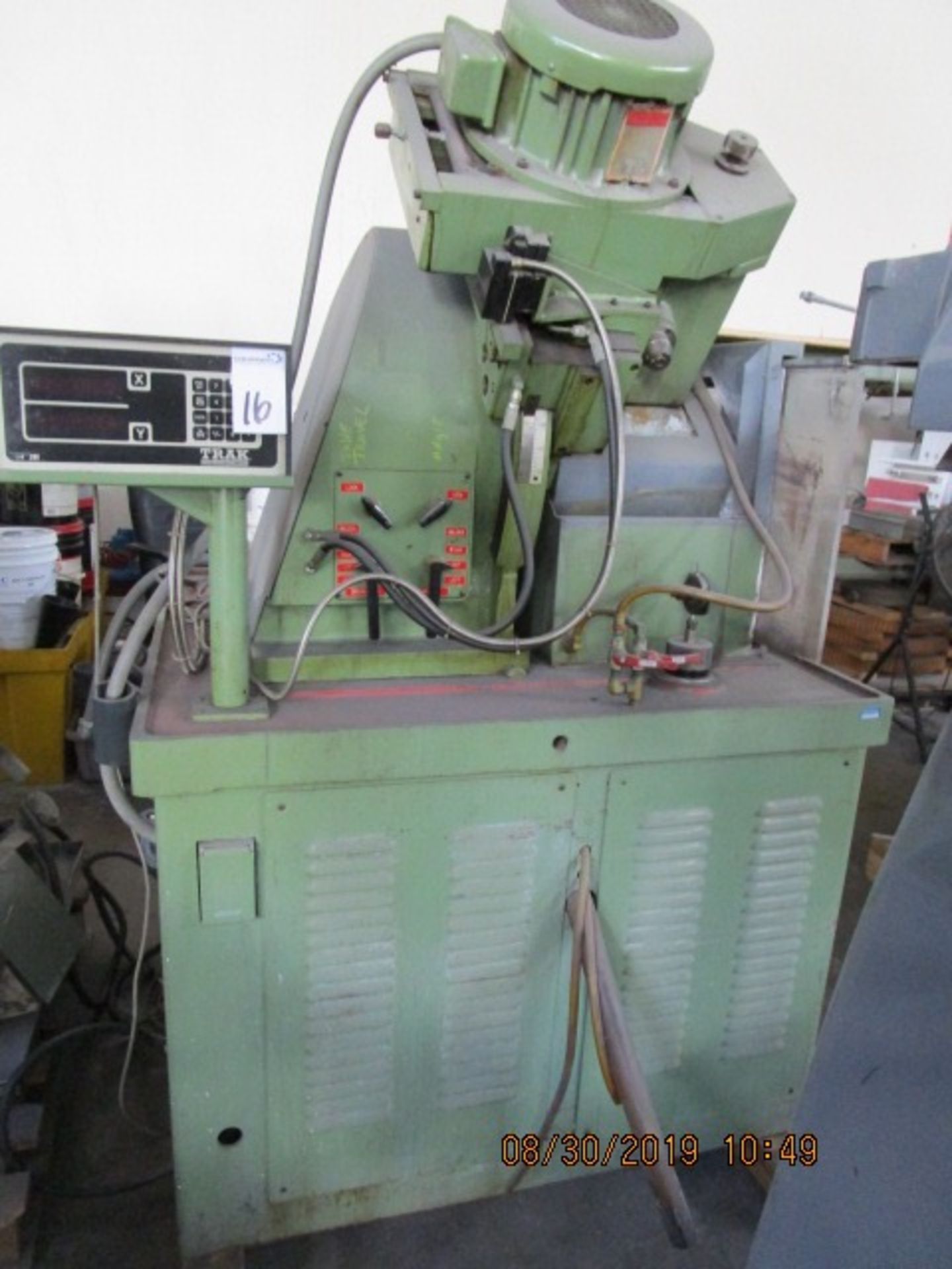 16 - ROGERS & CLARKE G300 -12" CAPACITY - GLASS GRINDER GENERATOR-TRAK DIGITAL READOUT - Image 7 of 23