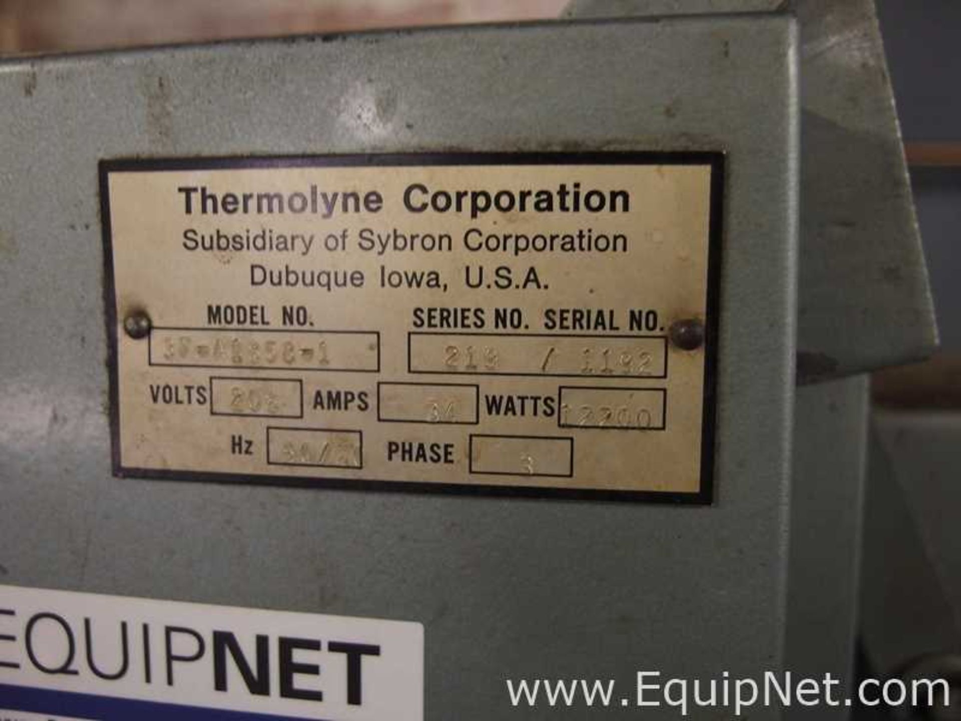 Thermolyne 3F-A1858-1 Laboratory Muffle Furnace - Image 7 of 7