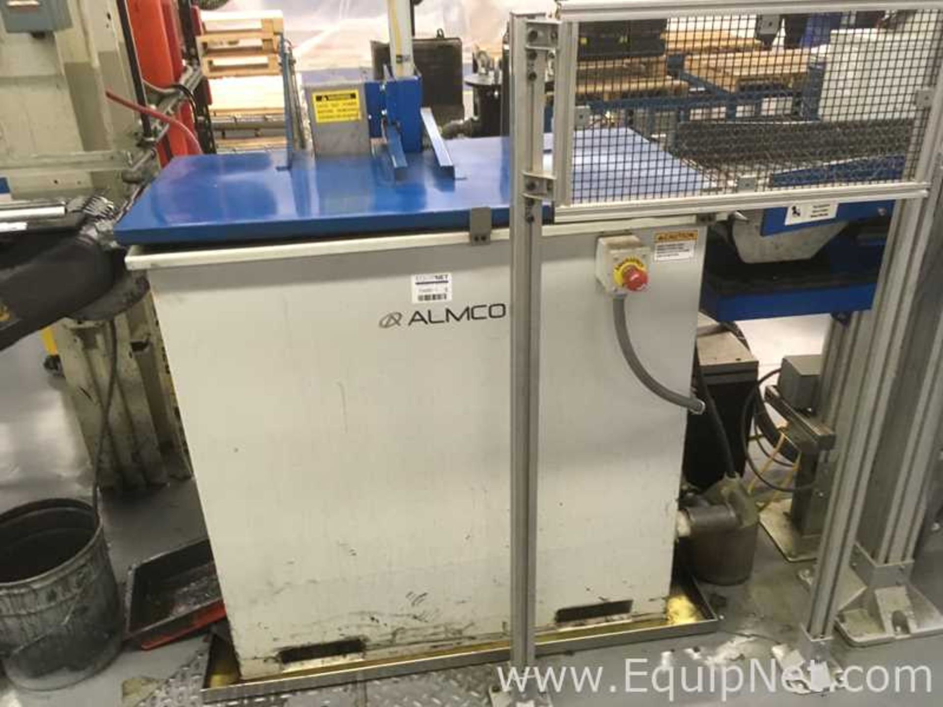 Almco PW 200 Parts Dunk Washer With Agitator Motorized Conveyor and Fire CO2 Suppression System