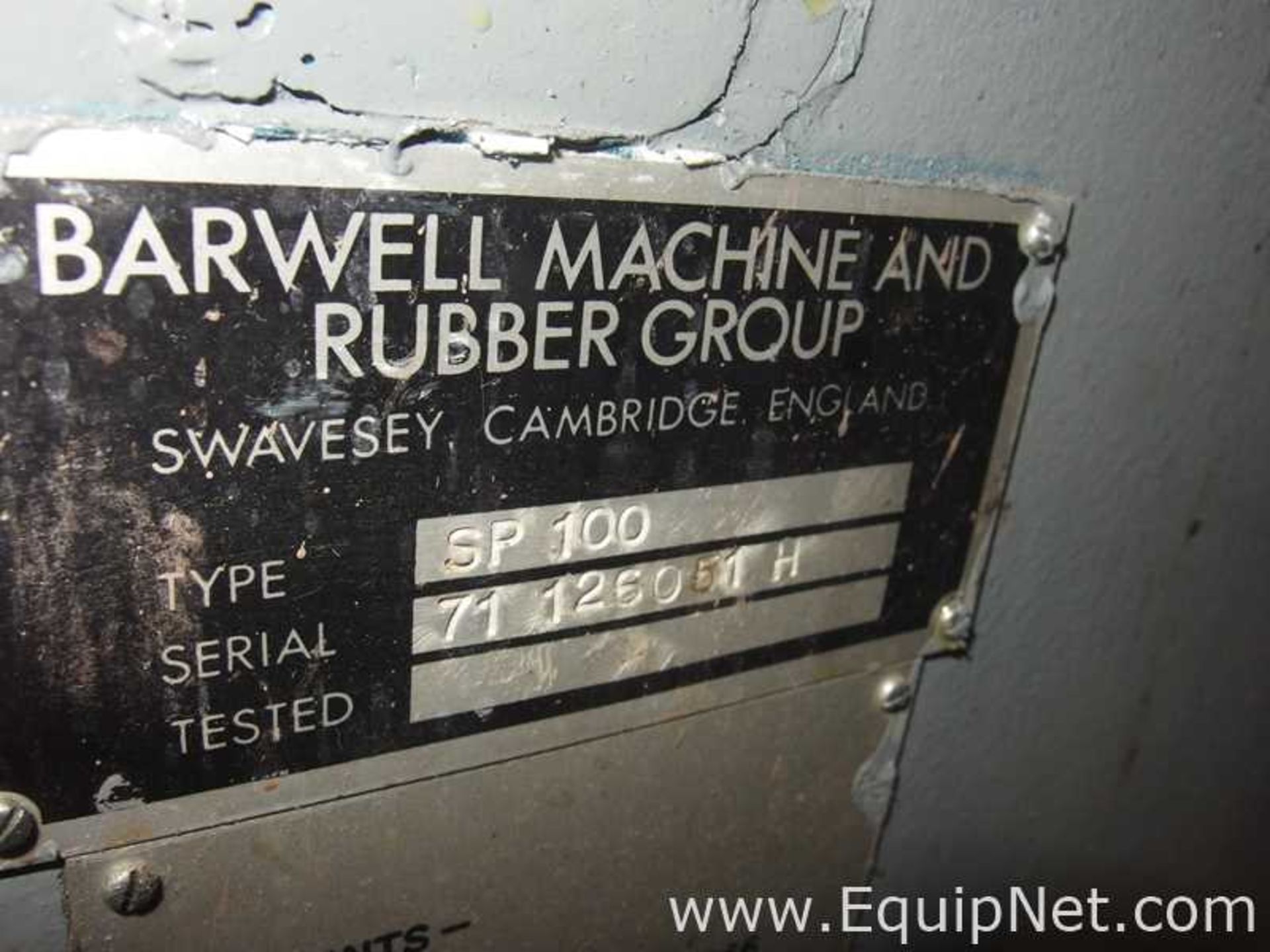 Barwell Machine and Rubber Group SP100 Precision Preformer Ram Extruder - Image 18 of 22