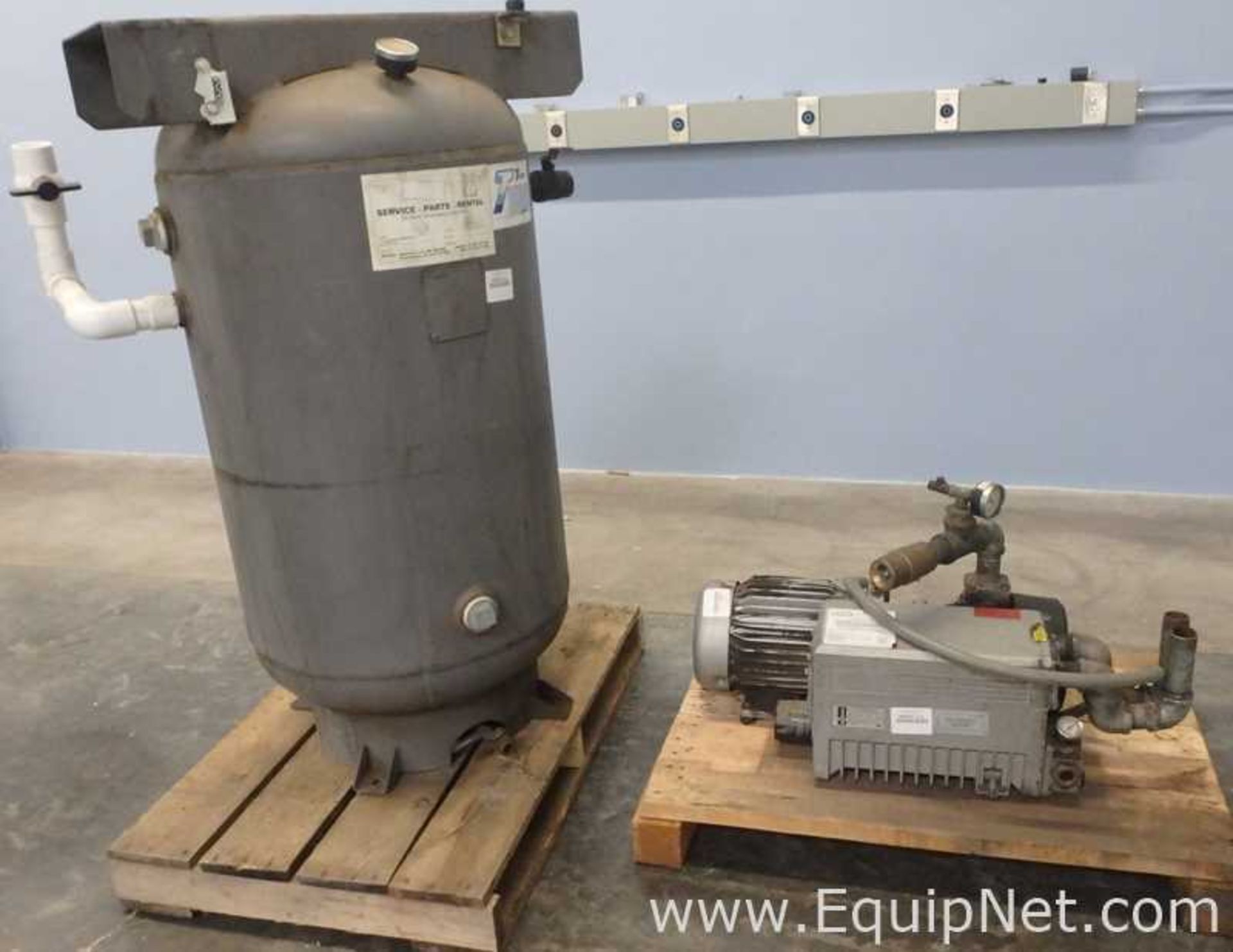 Busch RC0063.E506.1001 Vacuum Pump with Manchester 80Gals Air Storage Tank - Image 5 of 13