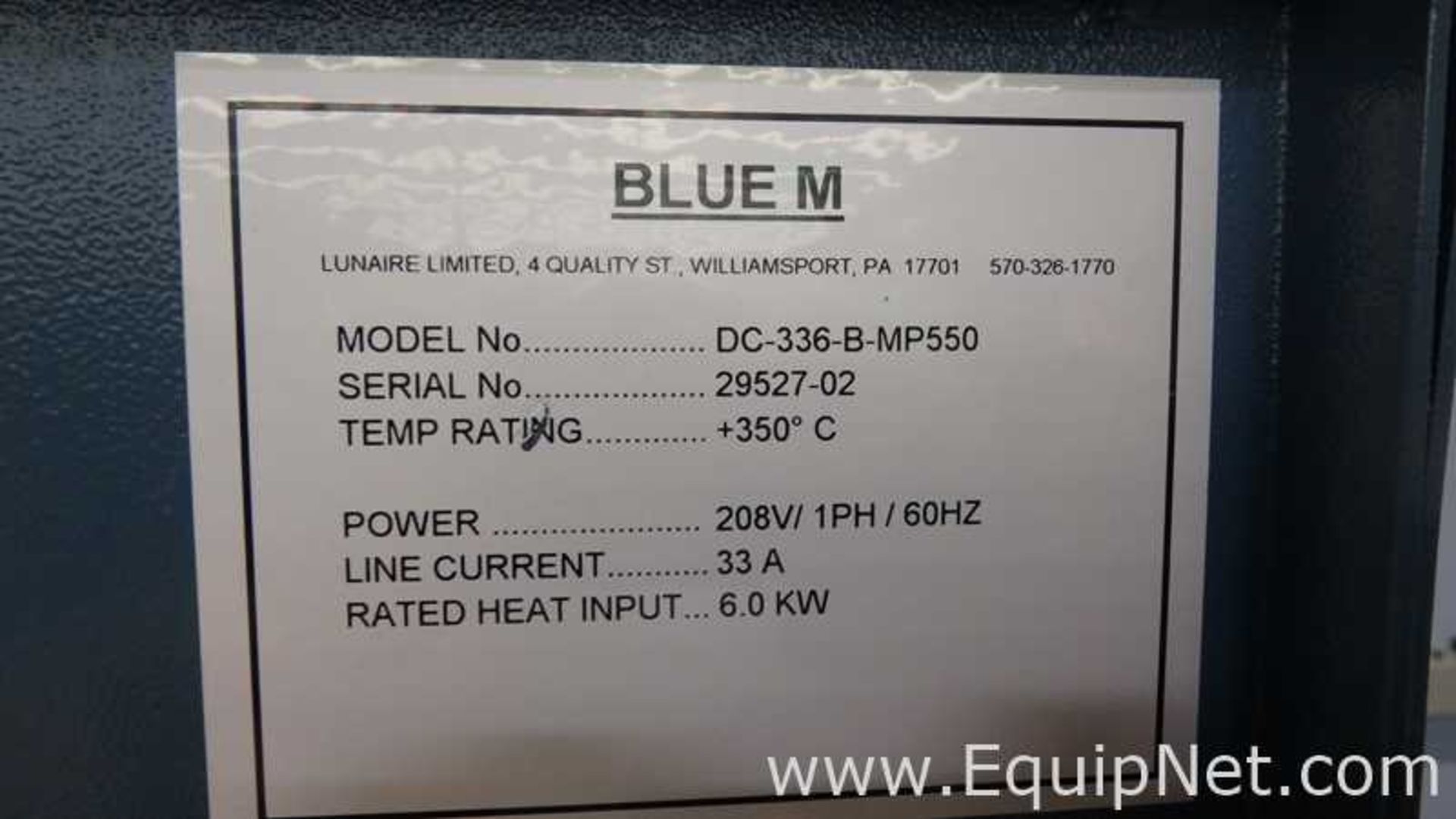 Blue M DC-336-B-MP550 Conventional Oven - Bild 13 aus 13