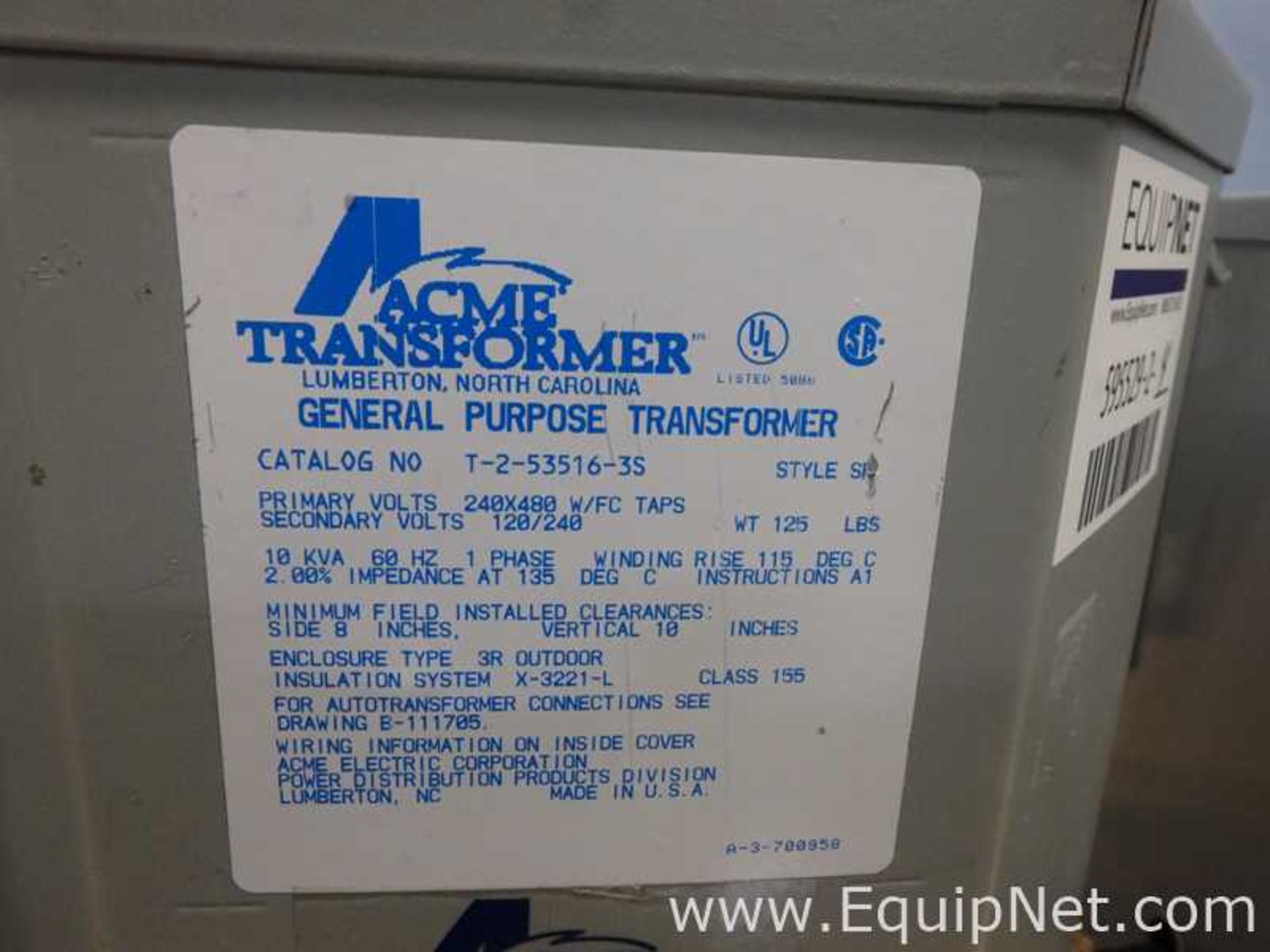 Lot of 4 General purpose Transformer Catalog NO 9T21B1004G02 and T-2-53516-3S and HS5F3AS AND SLC3 - Image 9 of 11