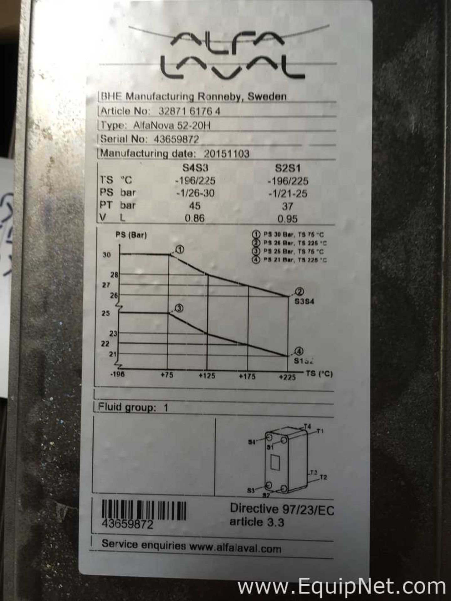 Lot of 14 Alfa Laval AlfaNova 52-20H Stainless Steel Plate Heat Exchangers - Image 4 of 6