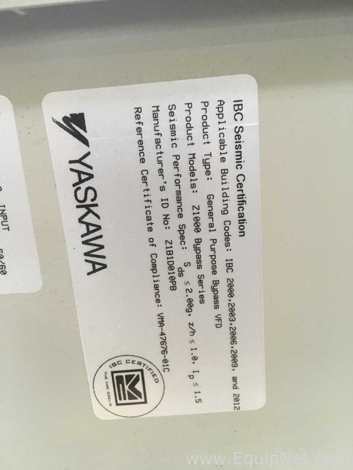 Yaskawa Z1000 Bypass HVAC Inverter Drive - Image 3 of 5
