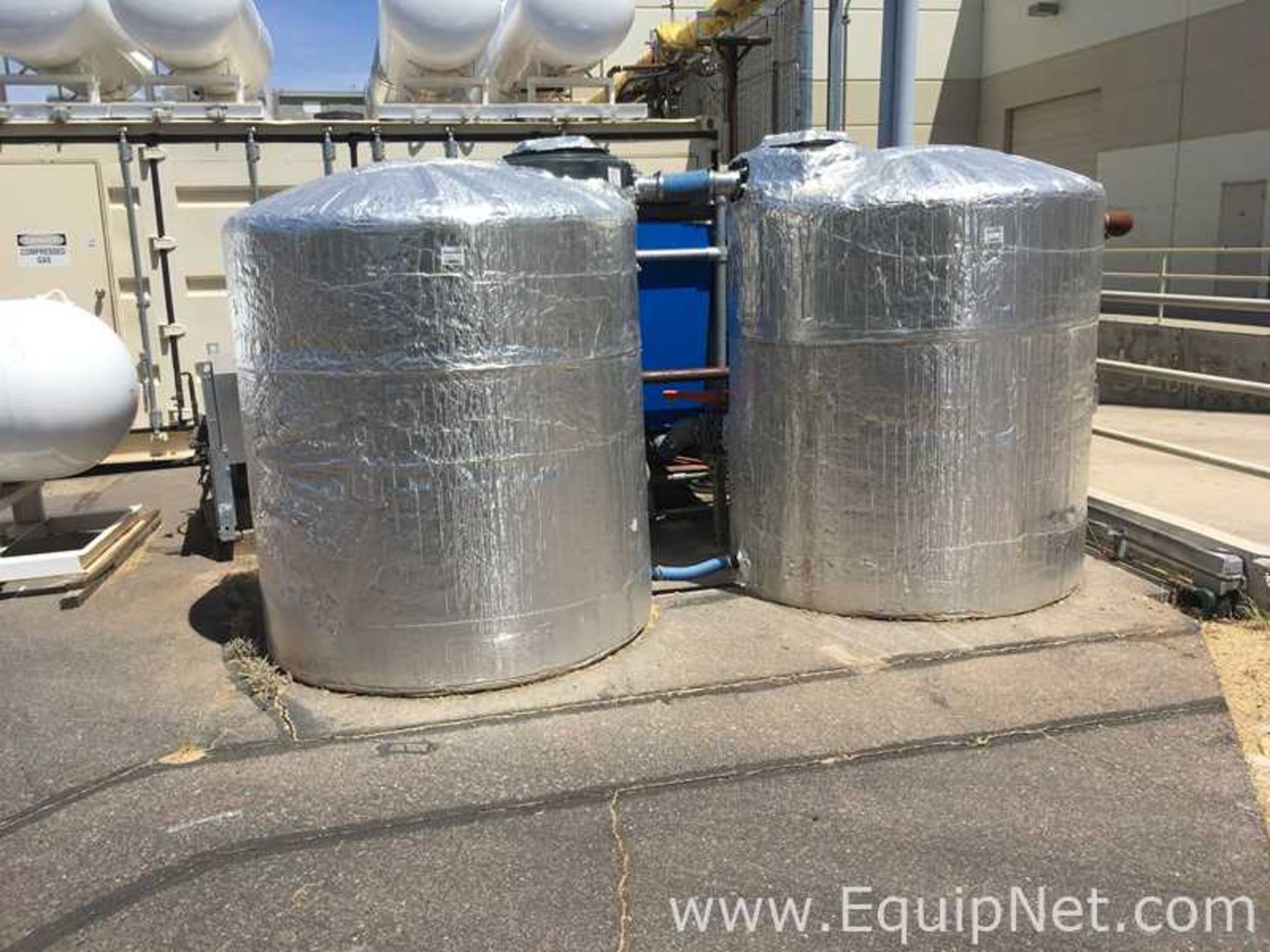 Lot of 2 each 1,000 Gallon Insulated Poly Tanks