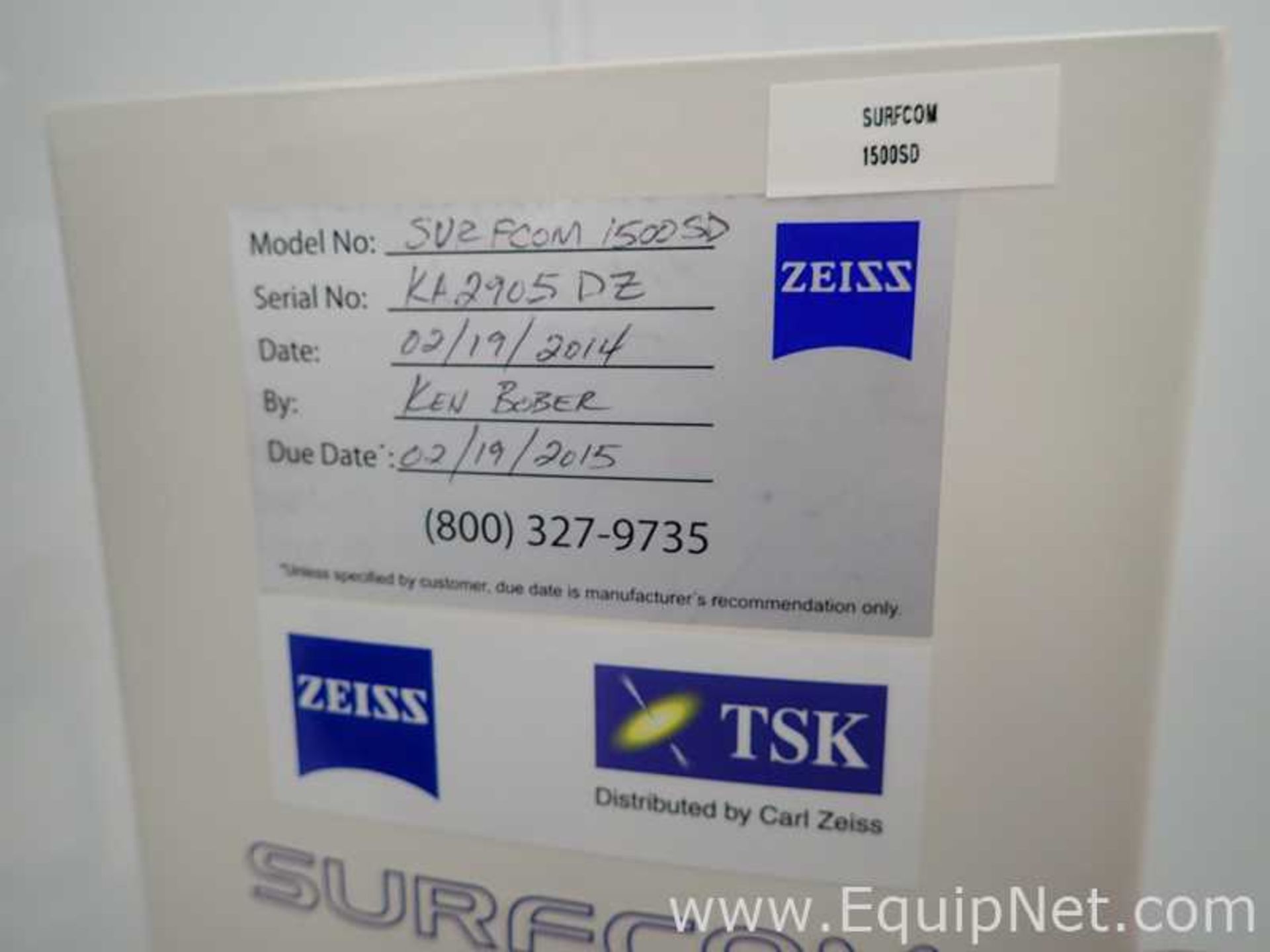 Zeiss Surfcom 1500SD Surface Profiler - Image 12 of 12