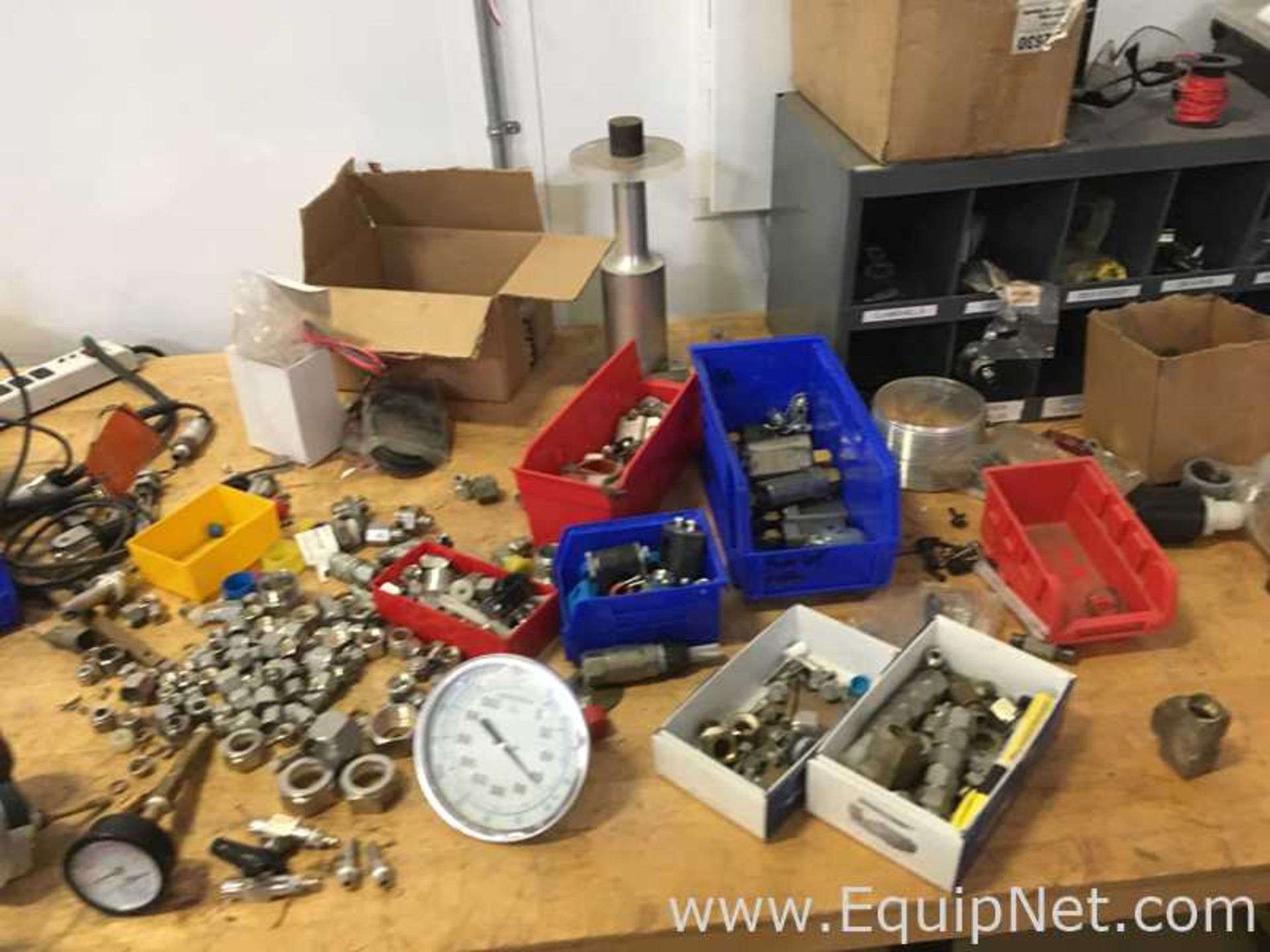 Large Lot of MRO Parts with Benches and Cabinets - Image 11 of 20