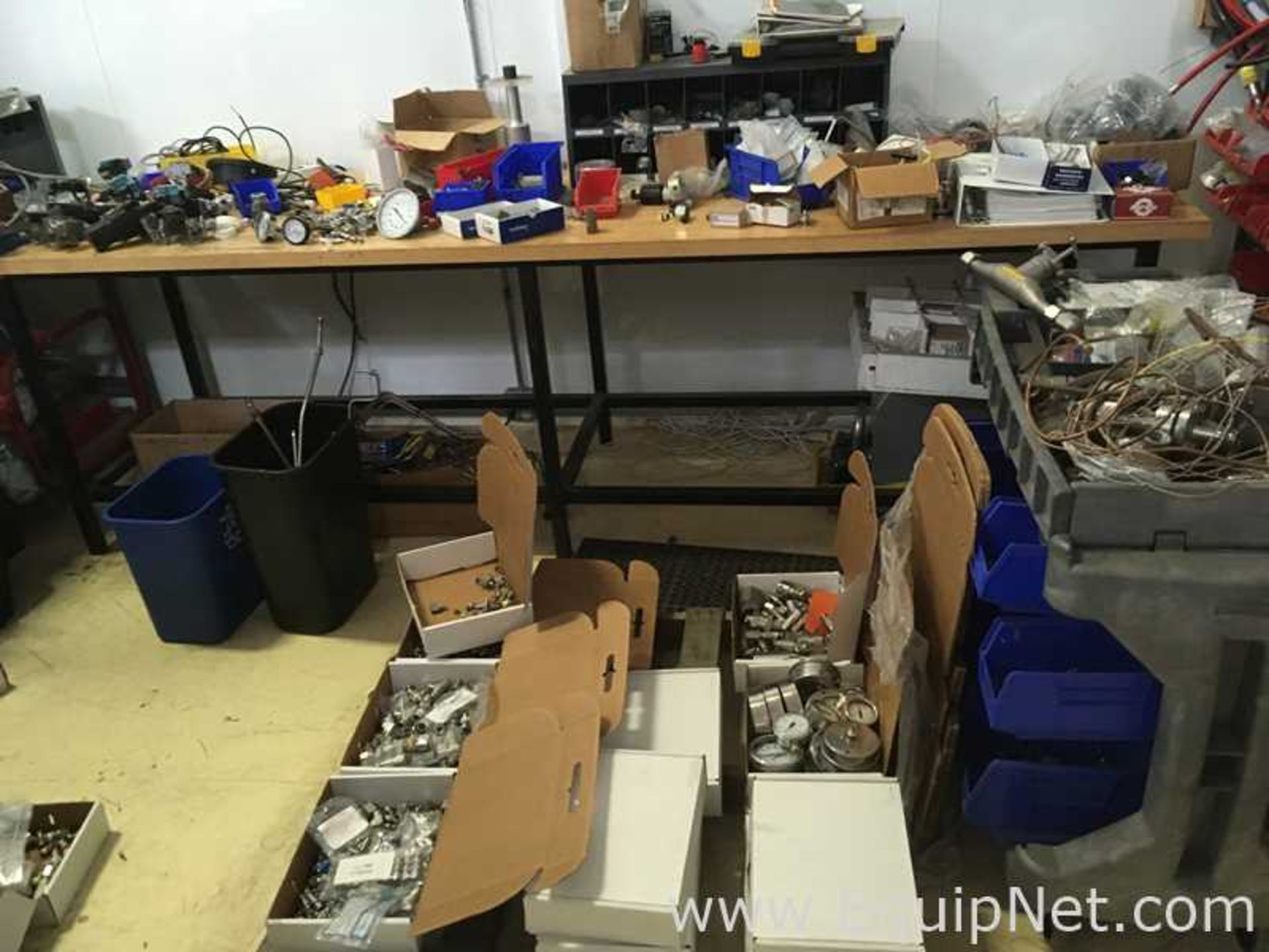 Large Lot of MRO Parts with Benches and Cabinets - Image 2 of 20