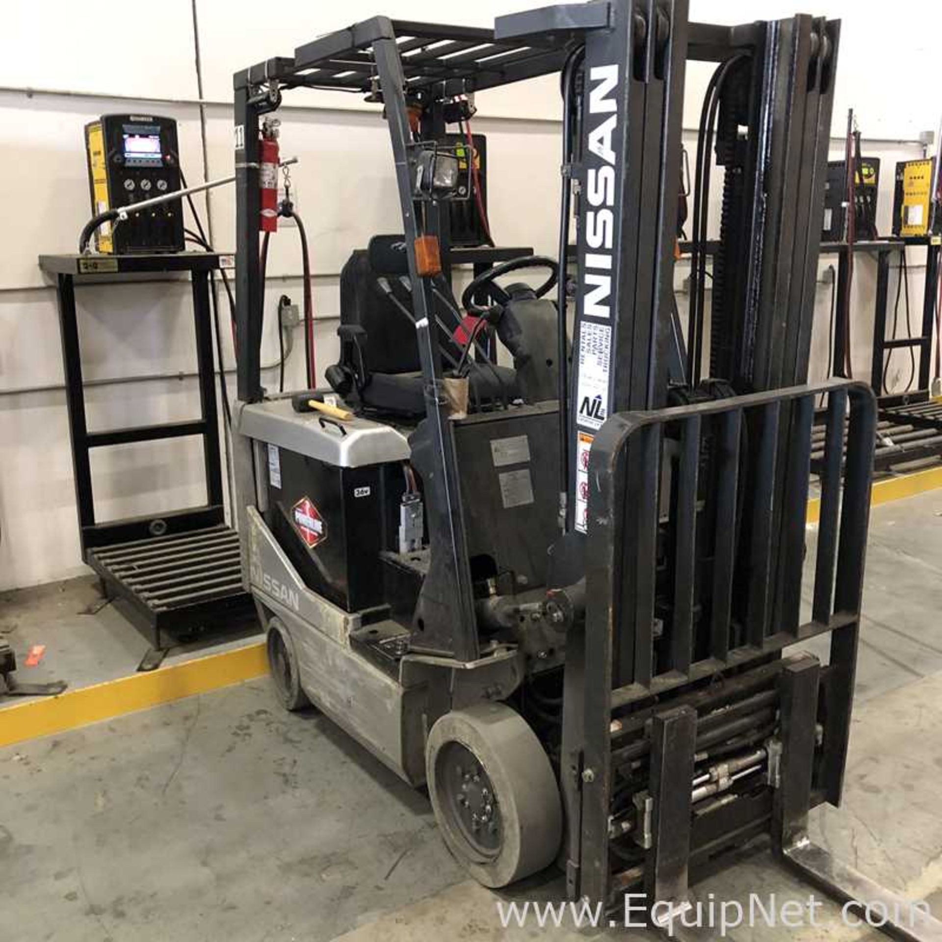 Nissan CK1B1L18S Electric 3500 Pound Fork Lift - Image 4 of 14