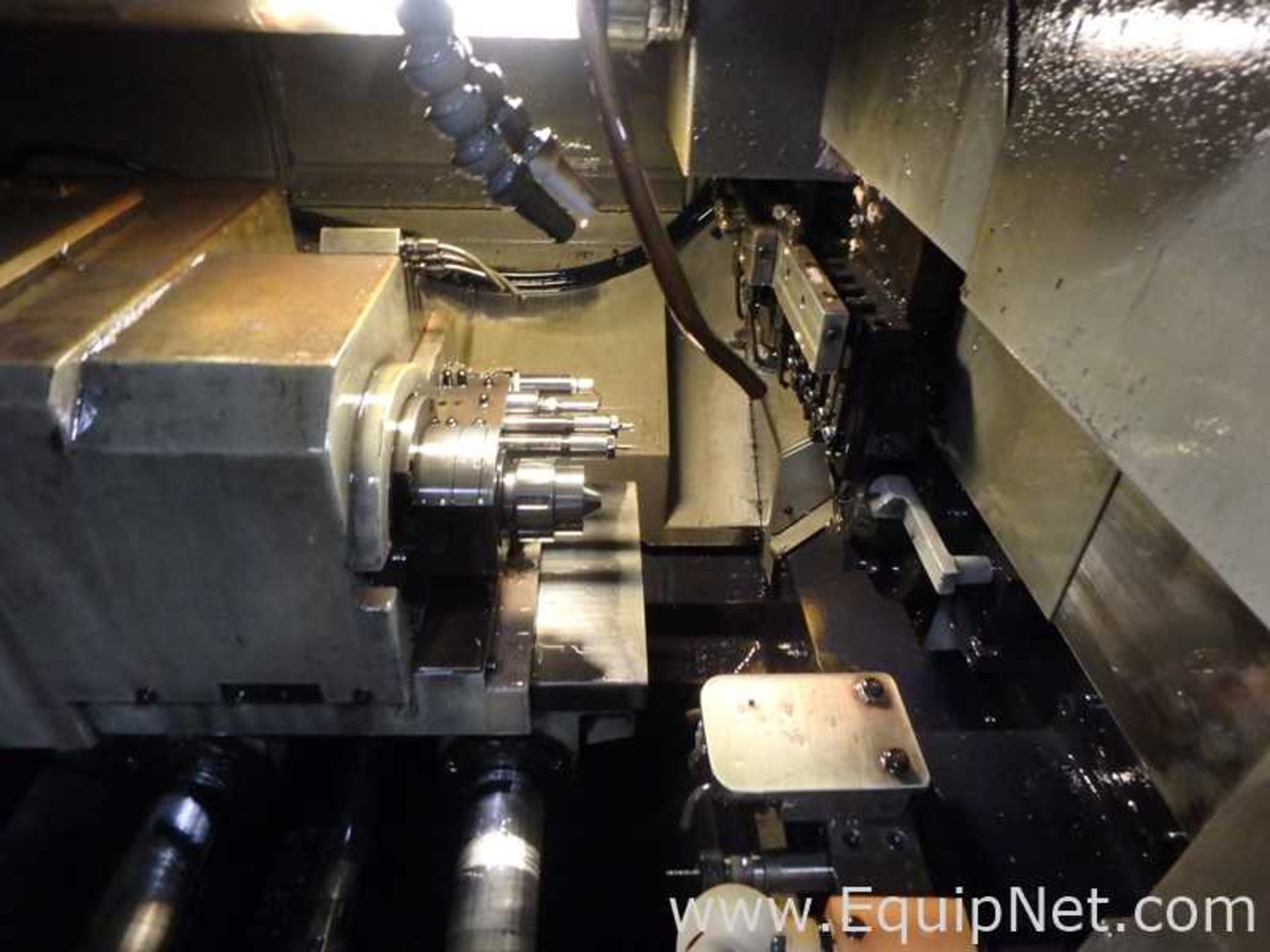 Lot of 2 Citizen L20 5M7 CNC machine modified to 16mm with Cool Blaster and Bar feeders - Image 32 of 50