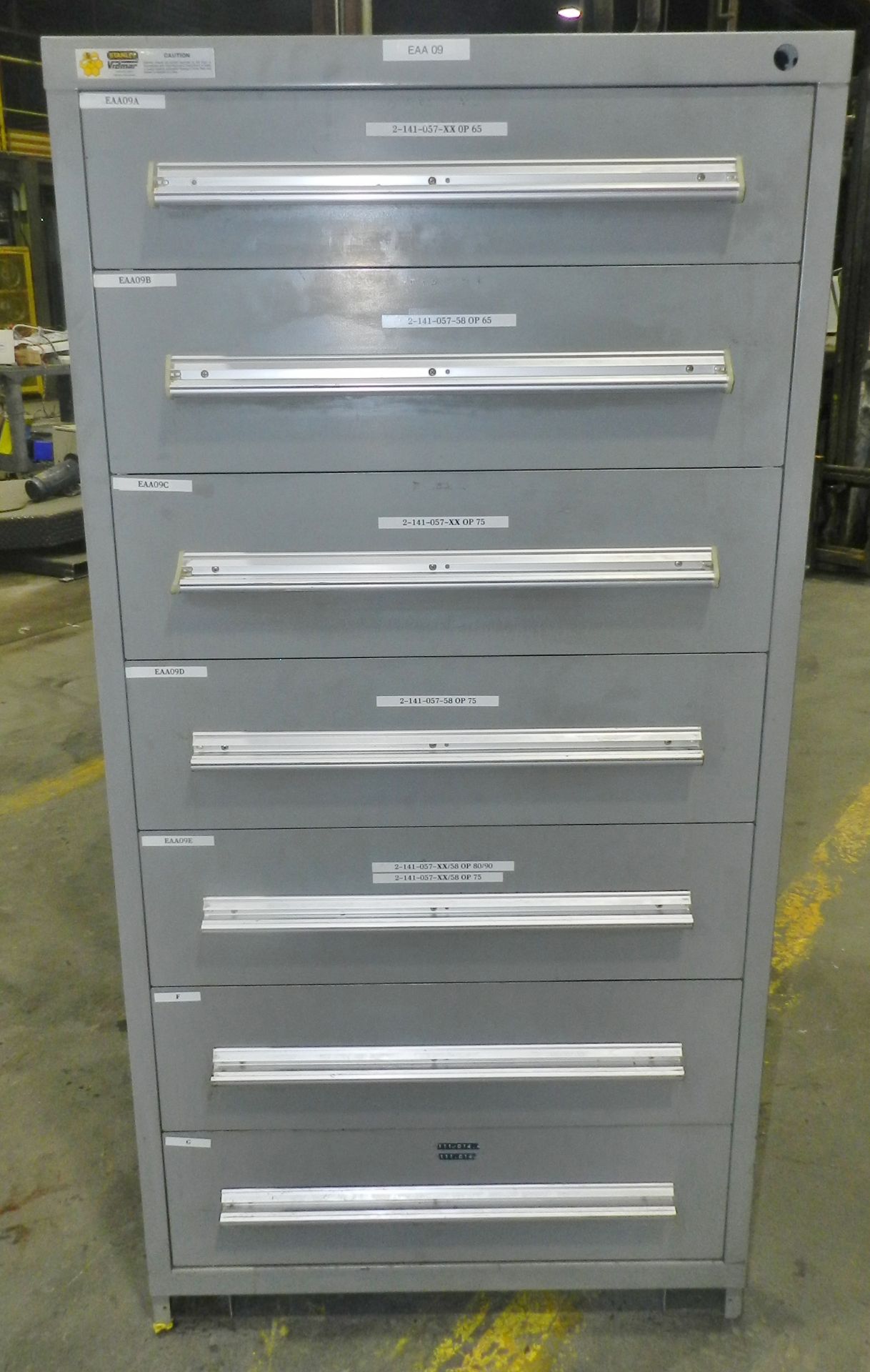 Stanley Vidmar 7 Drawer Industrial Cabinet 30" x 28" x 59"